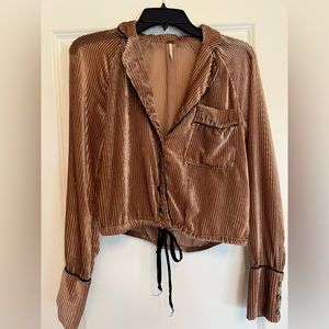 Velvet free people blouse